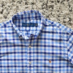 Ralph Lauren Men's Checked Button Down Shirt